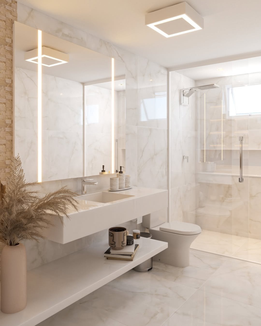 1 Marble Bathroom Glow
