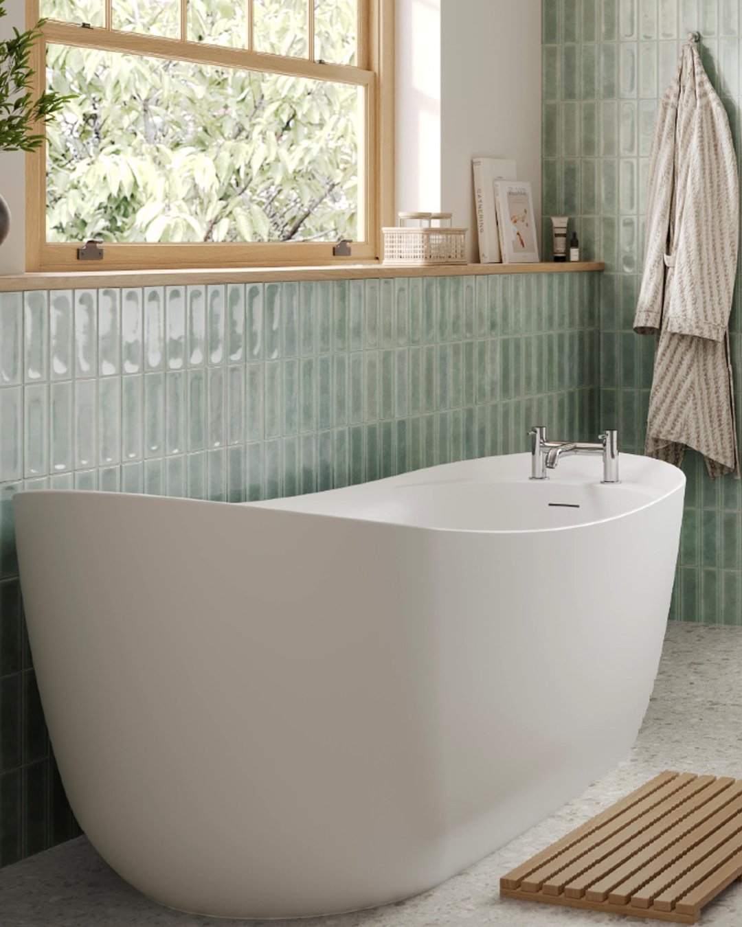 10 Green Tile in a Soft Finish
