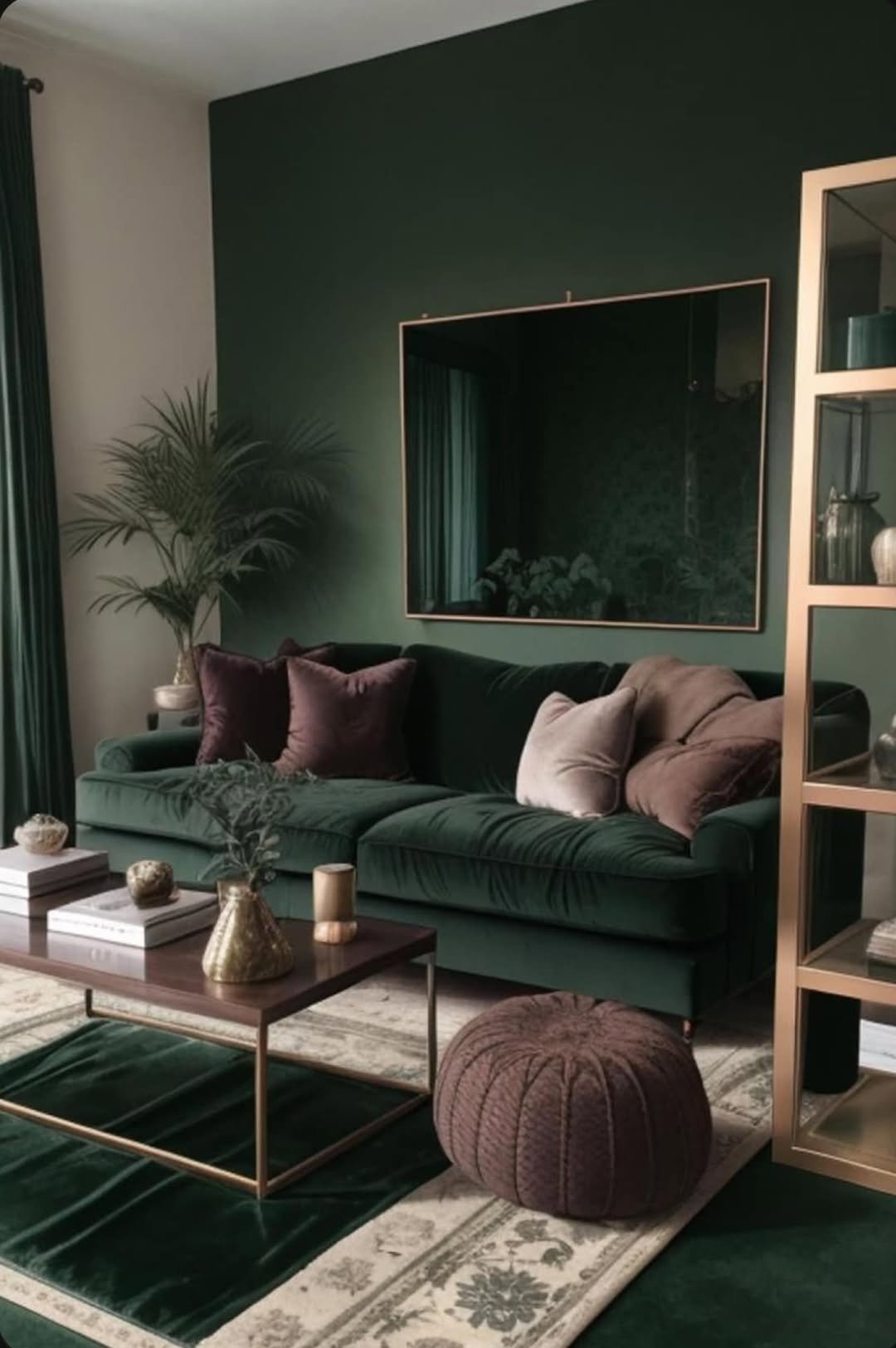11 Calm Green Velvet Rooms
