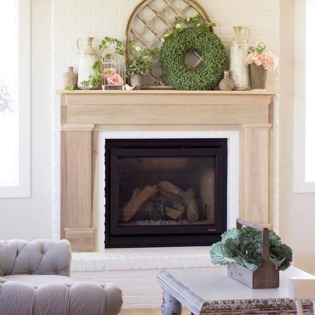 11 Fresh Farmhouse Greenery Mantel Arrangements