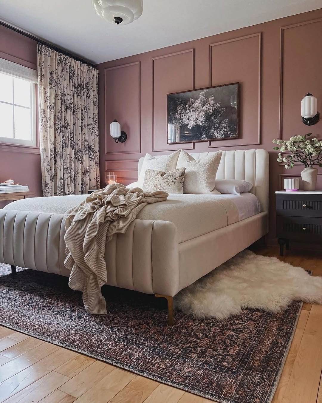 13 Suites with Mauve Walls