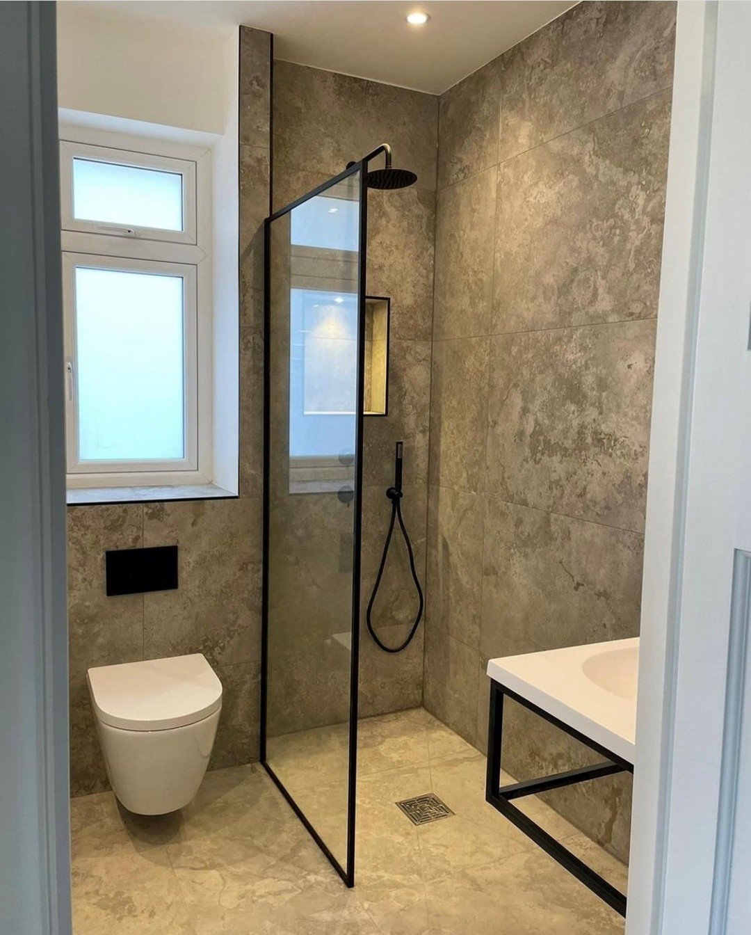 15 Edgy Industrial Stone Bathroom