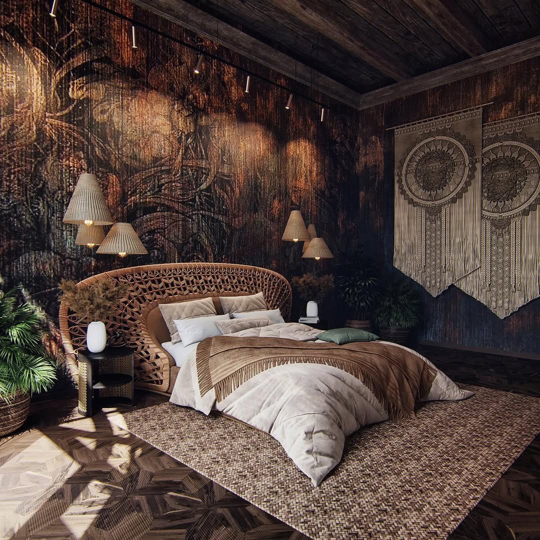 15 Luxe Dark Boho Retreats