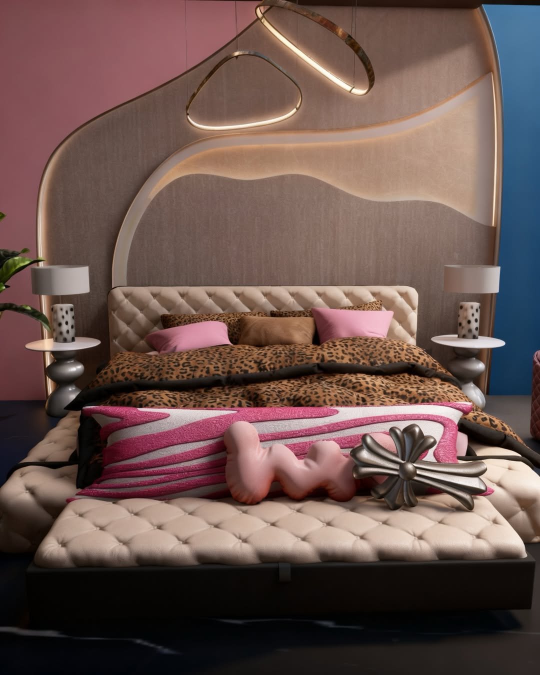 17 Sculptural Bedrooms with a Baddie Edge