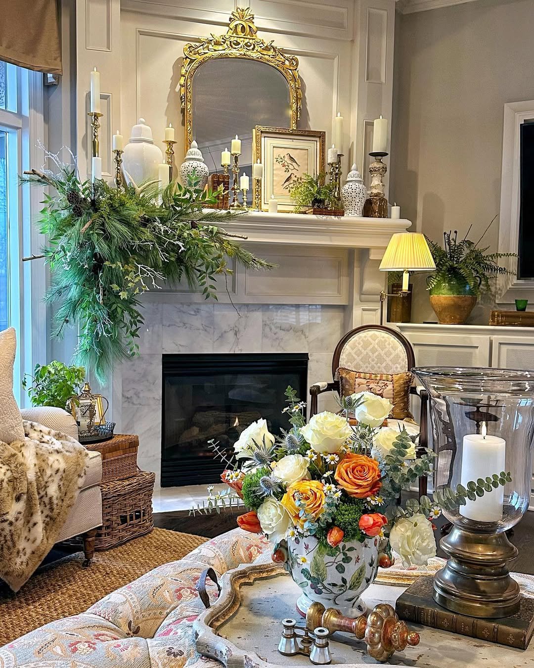 19 Elegant Layered Spring Mantel