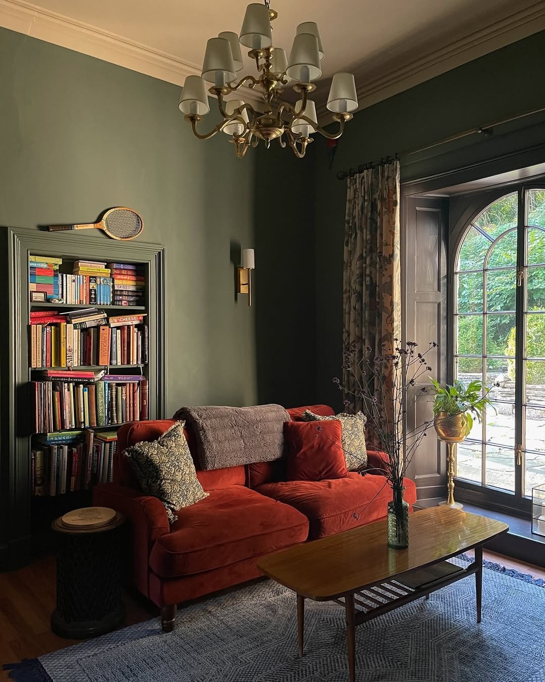 2 Green and Red Living Room