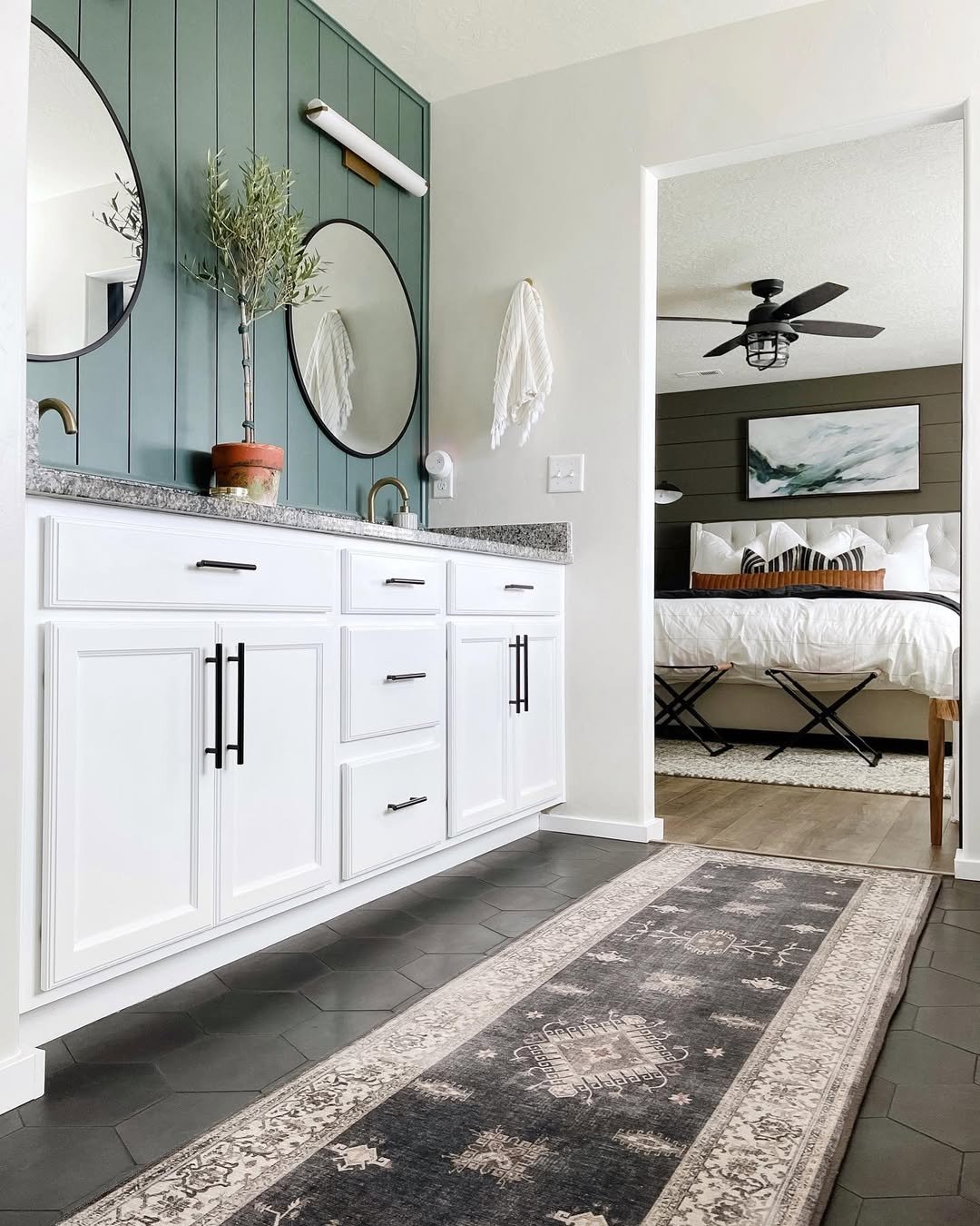 2 Modern Bathroom Runner