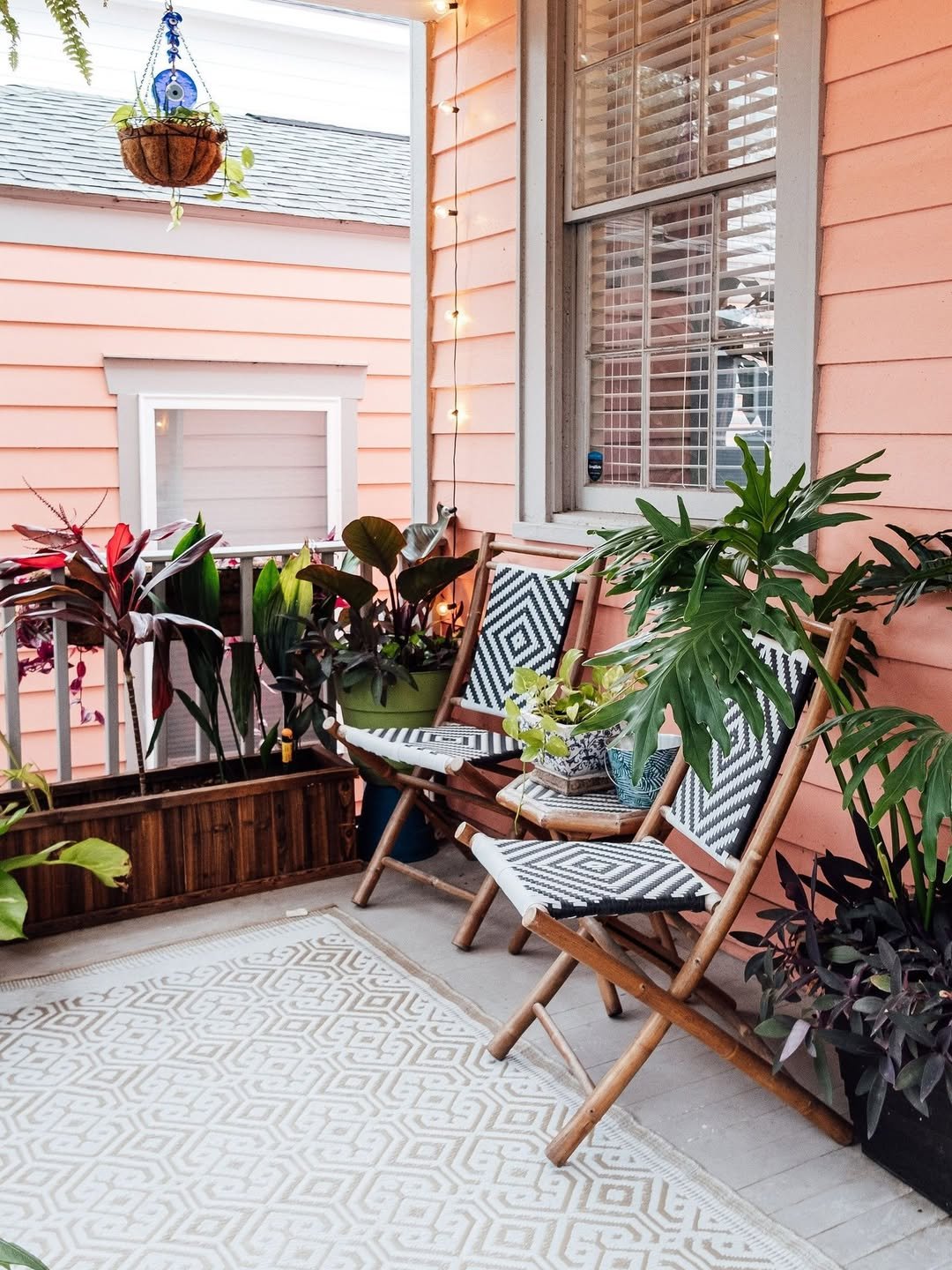 2 Porch Garden with a Peachy Plant