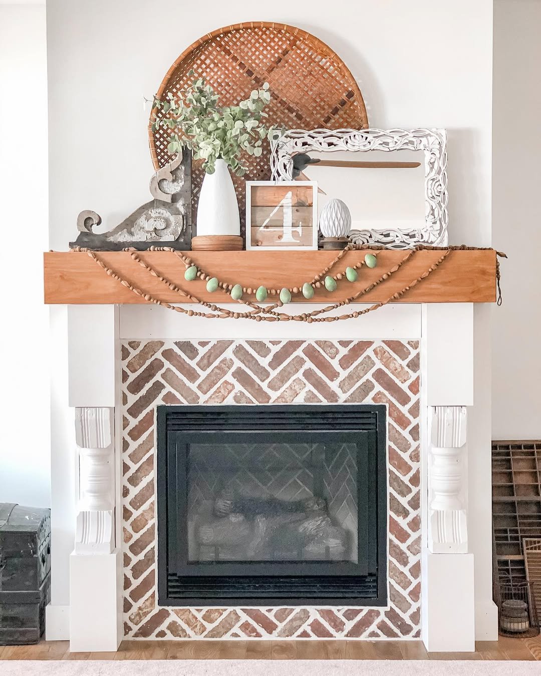 25 Rustic Raw Brick Fireplace Decor Ideas