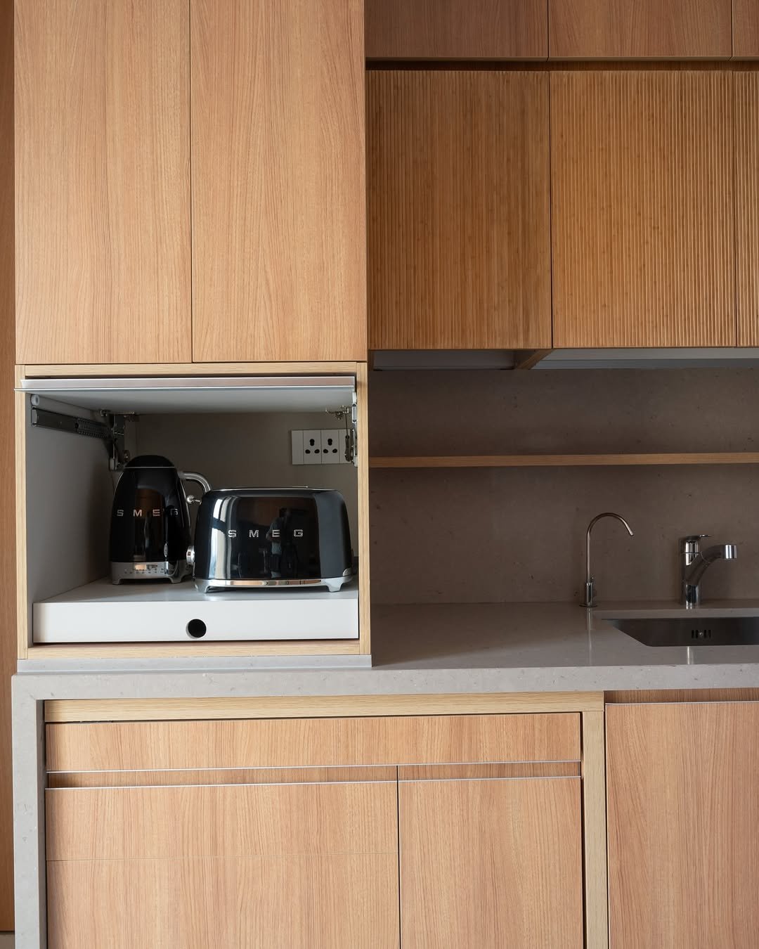 26 Stone Rustic Kitchen with a Soft Modern Feel