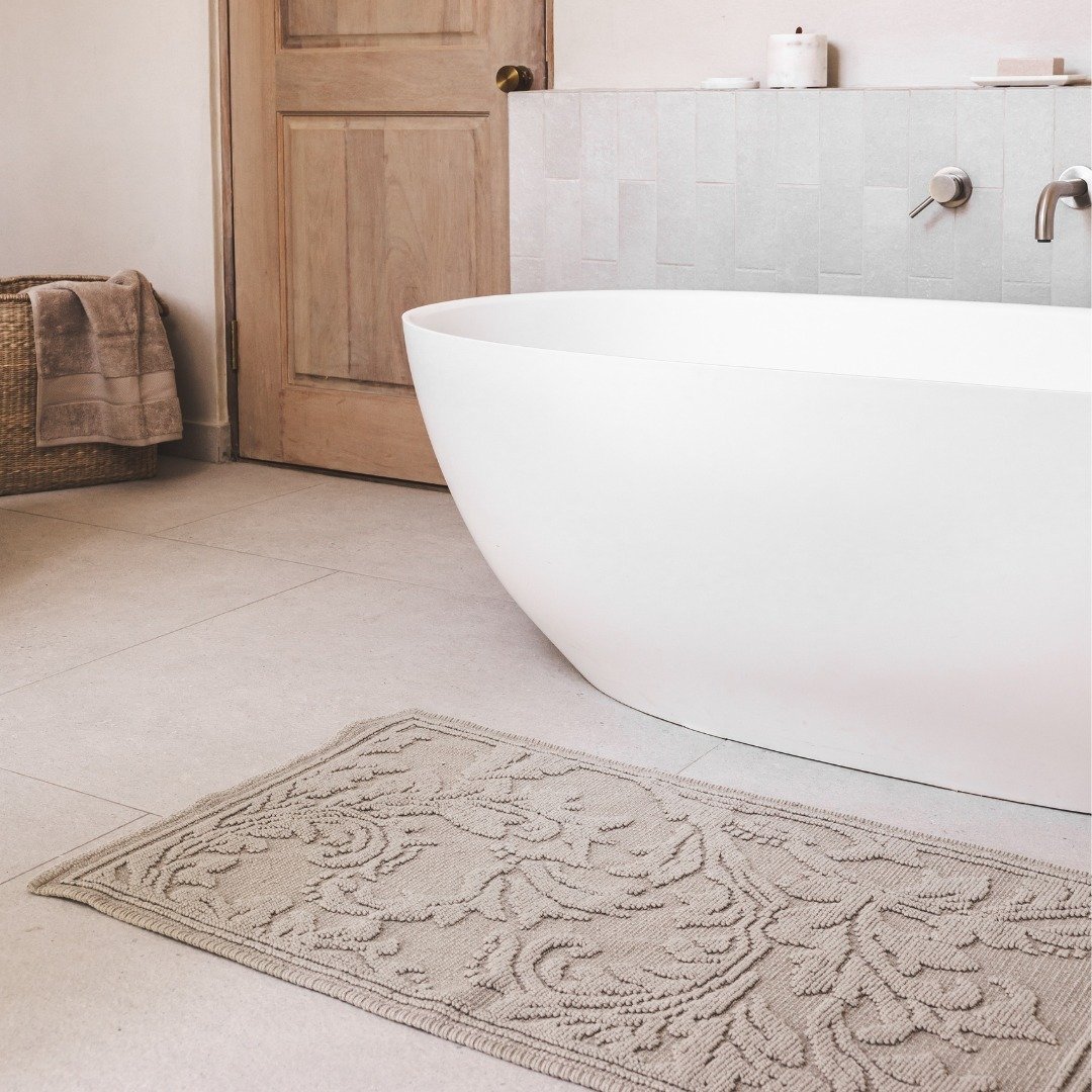 3 Neutral Textured Bath Mat