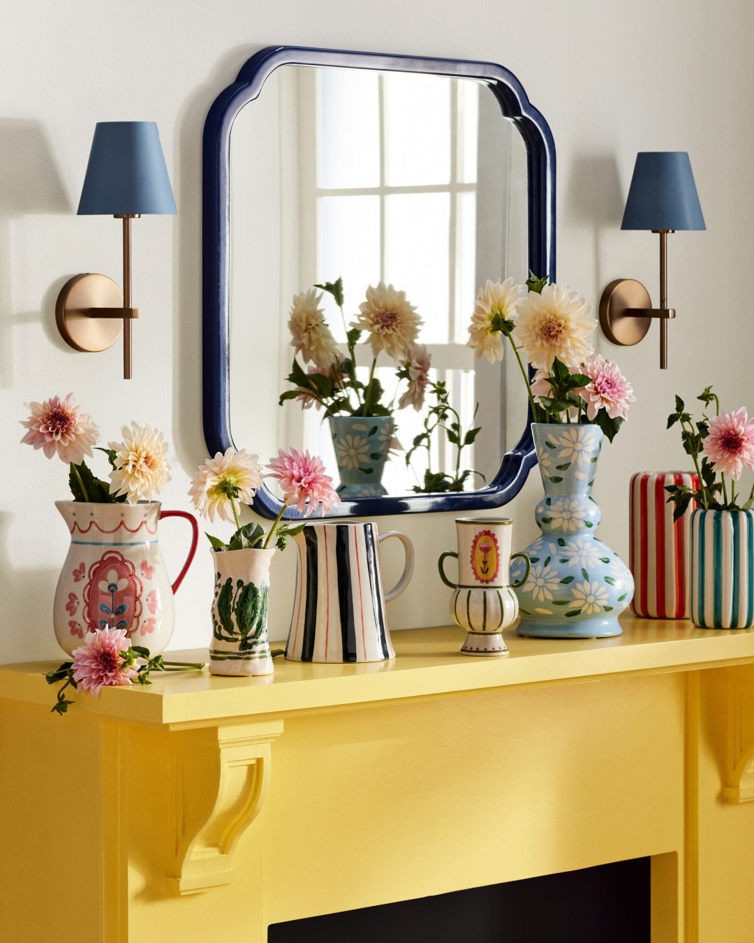 3 Spring Playful Pastel Mantel Display