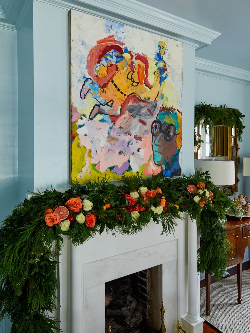 5 Spring Fresh Bold Mantel Display