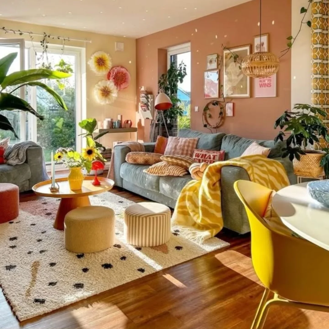 5 Warm Energetic Eclectic Living