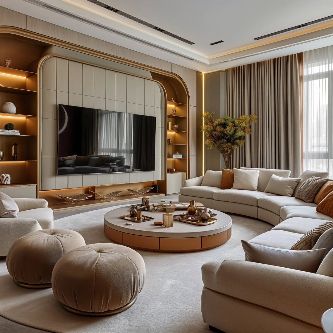 5 Warm Modern Rooms for Cozy Entertainment