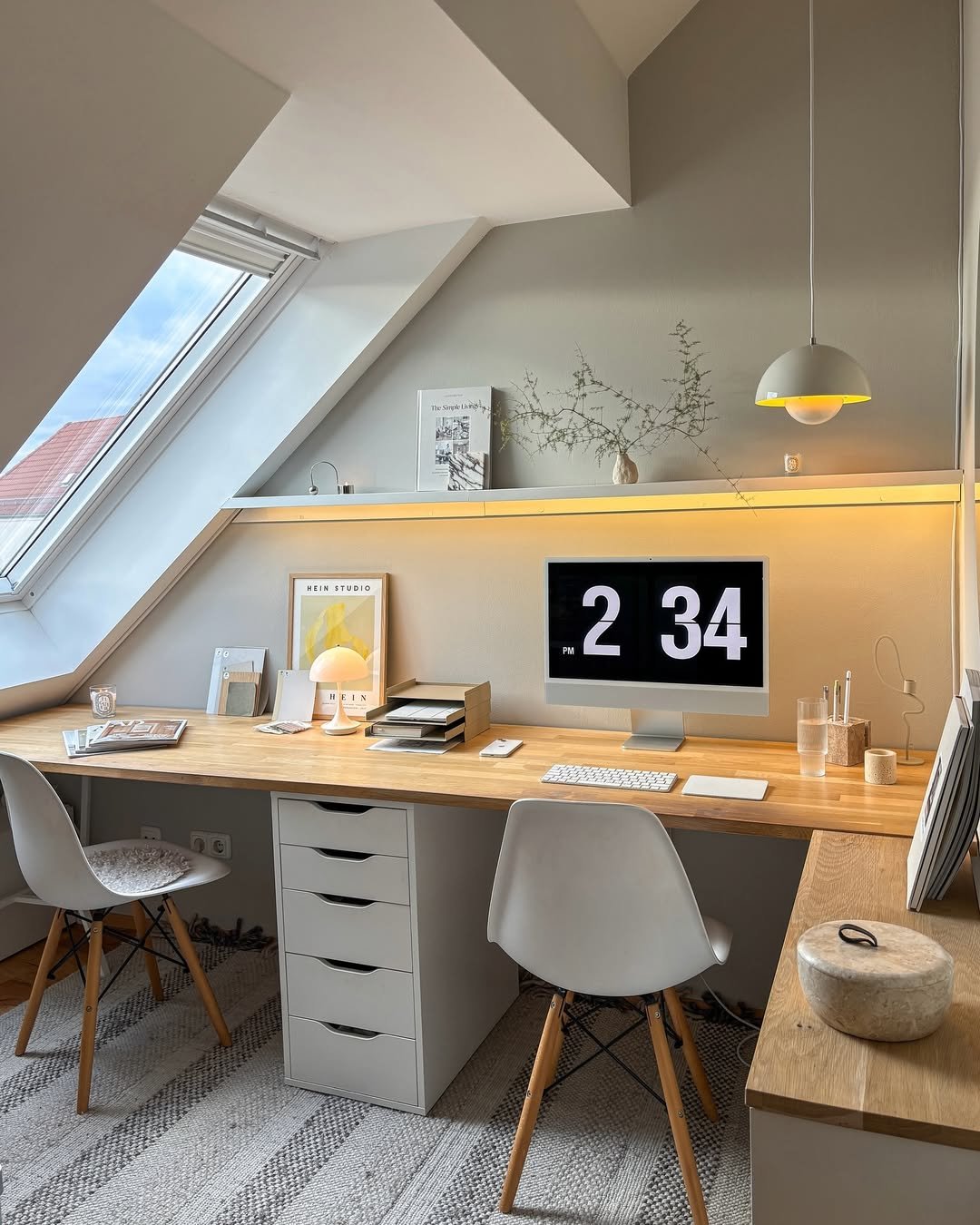 7 Work Nooks with Warm Minimal Style