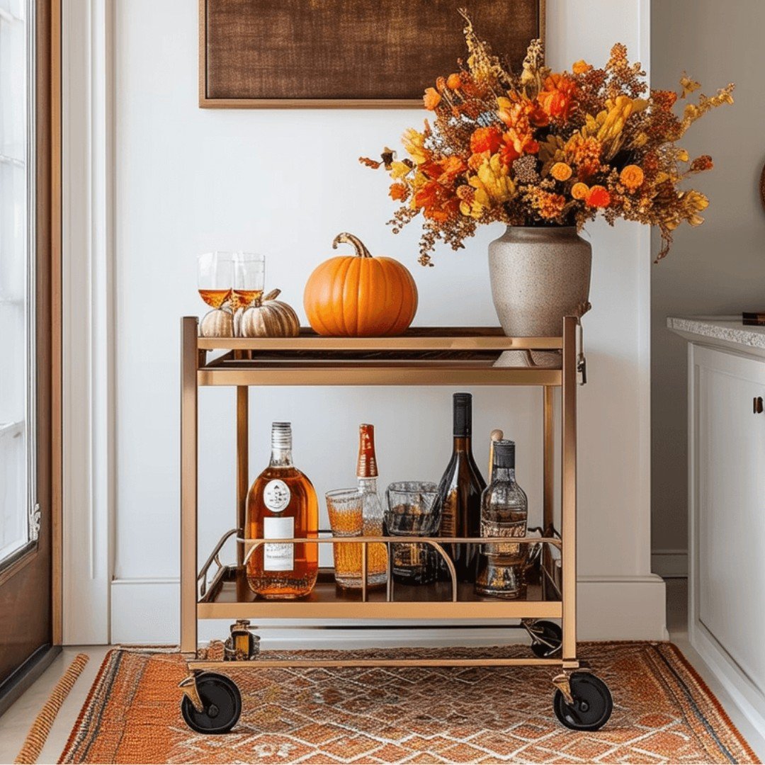 A Bar Cart for Fall