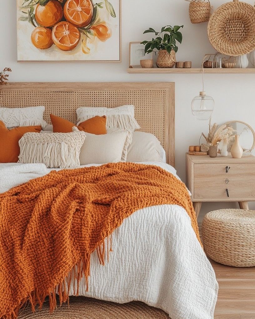 A Bedroom in Soft Citrus