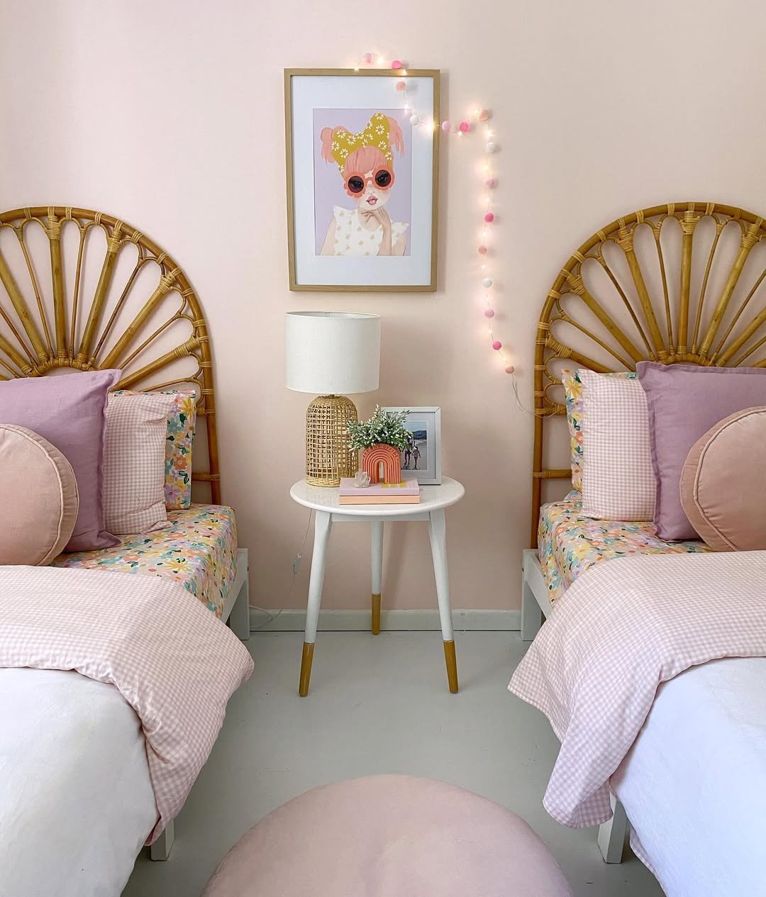 A Retreat in Pastel Rattan