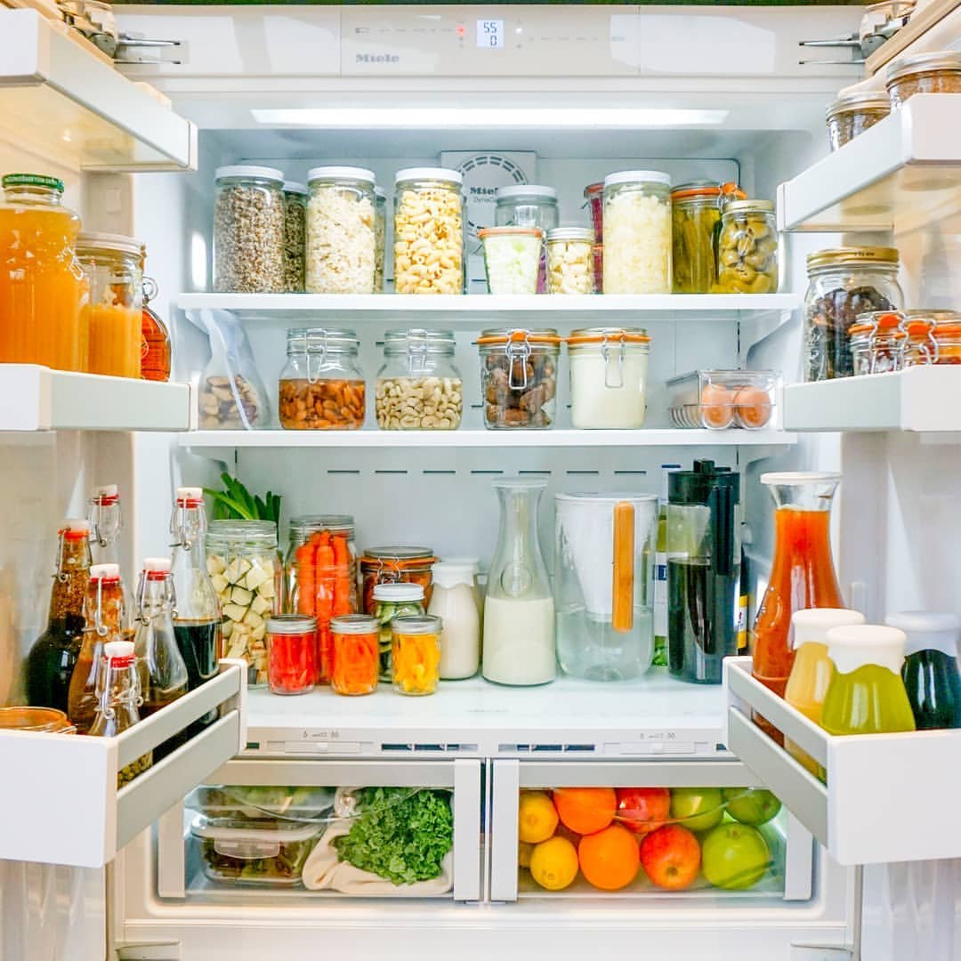 Apothecary Pantry Fridge with Glass Storage