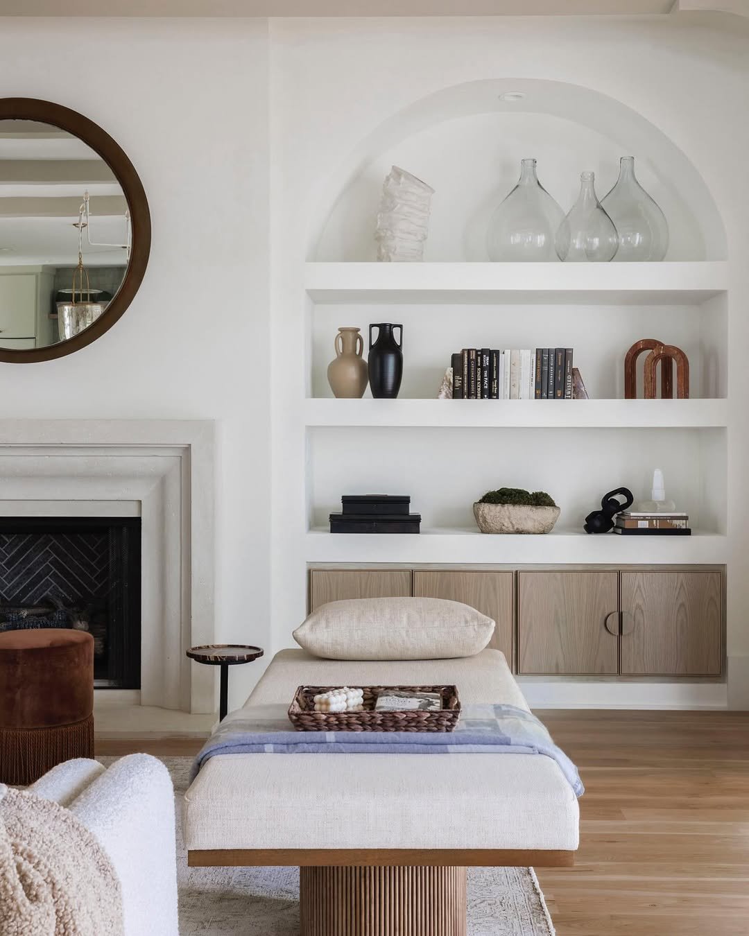 Arched Plaster Wall Niche