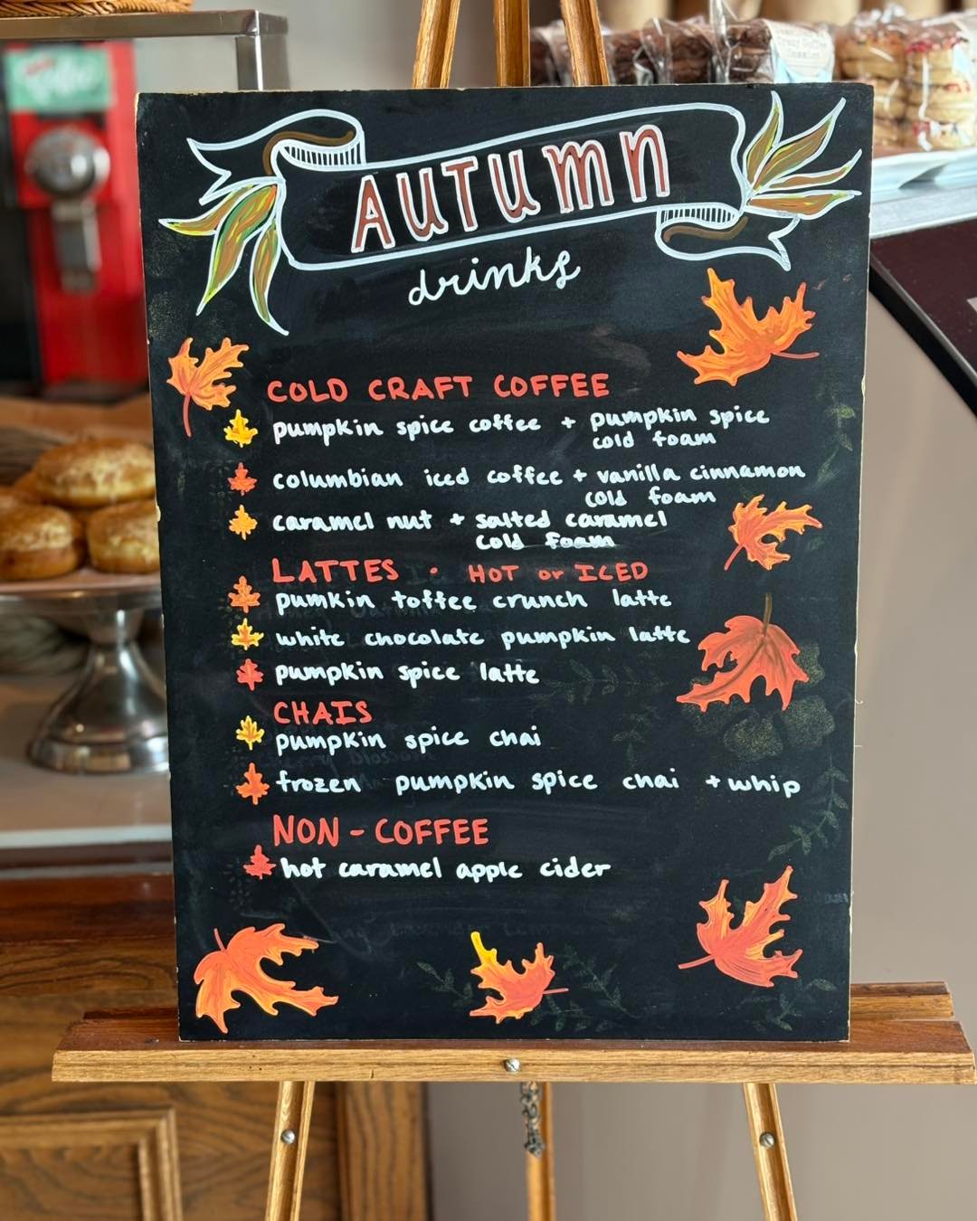 Autumn Café Menu Board