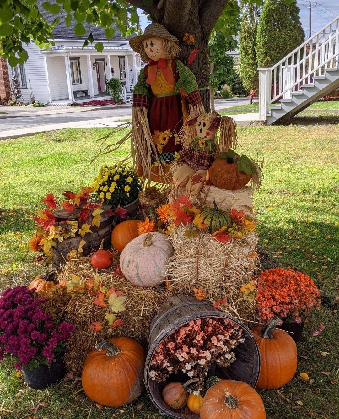 Autumn Scarecrow Display