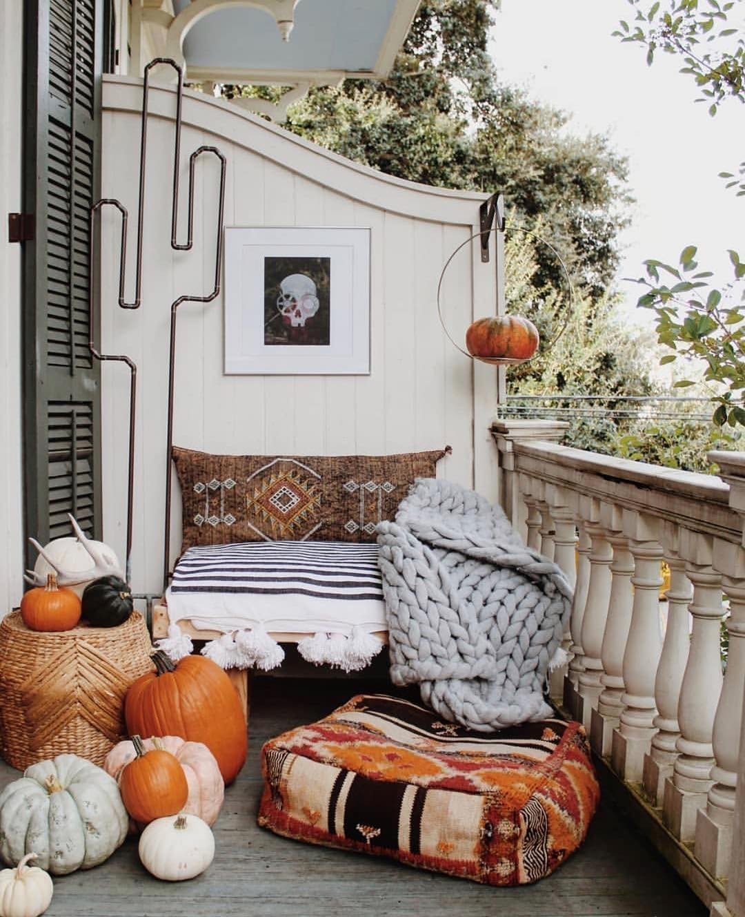 Balcony Corner Pumpkin Patch