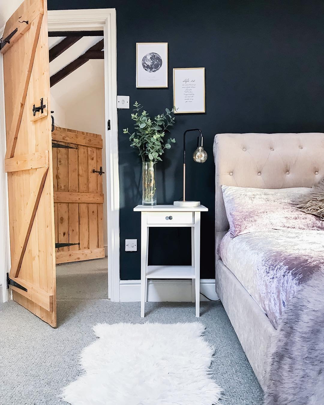 Bedroom Carpet for a Moody Cottage Contrast 1