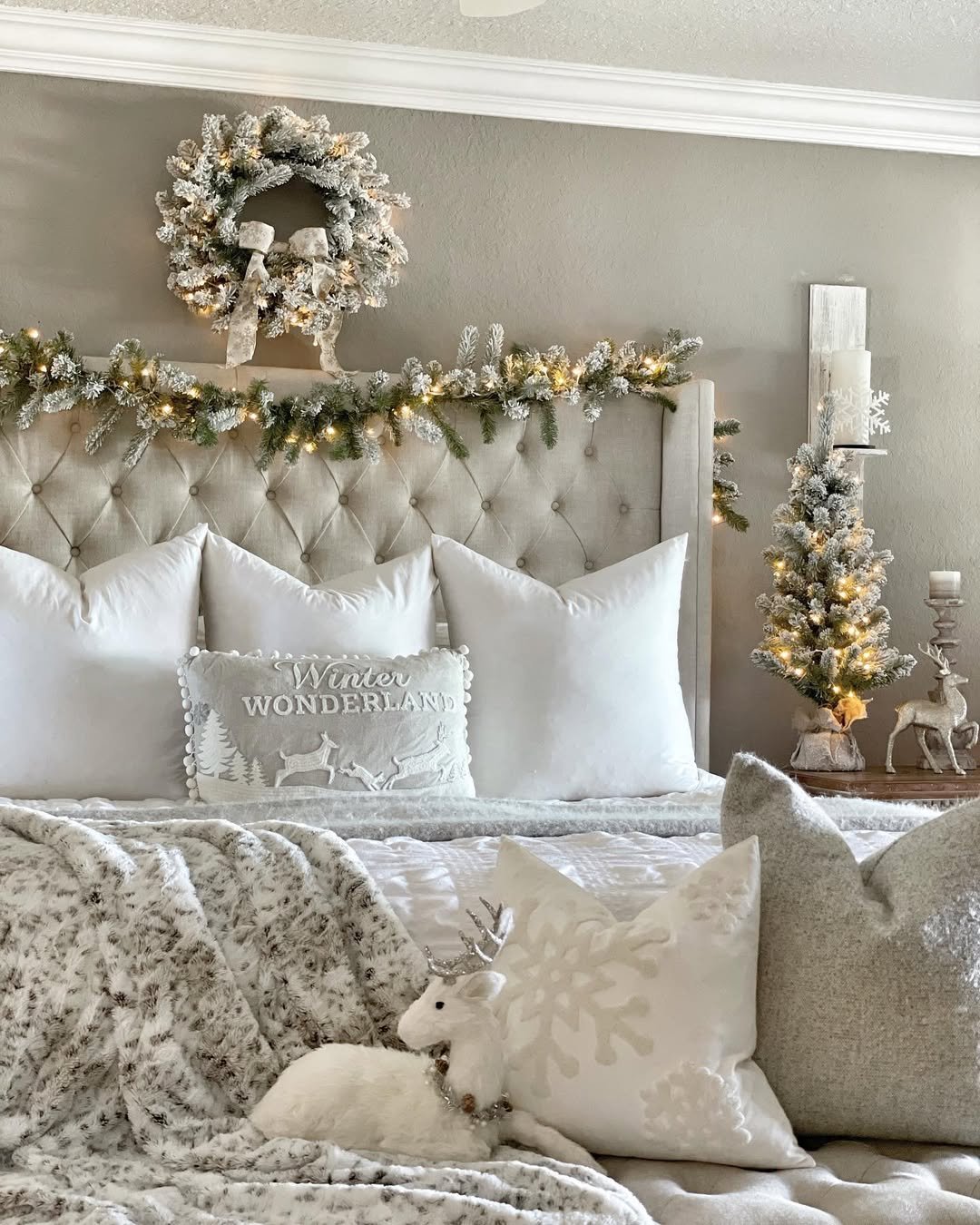 Bedroom Decor in Snowfall Neutrals