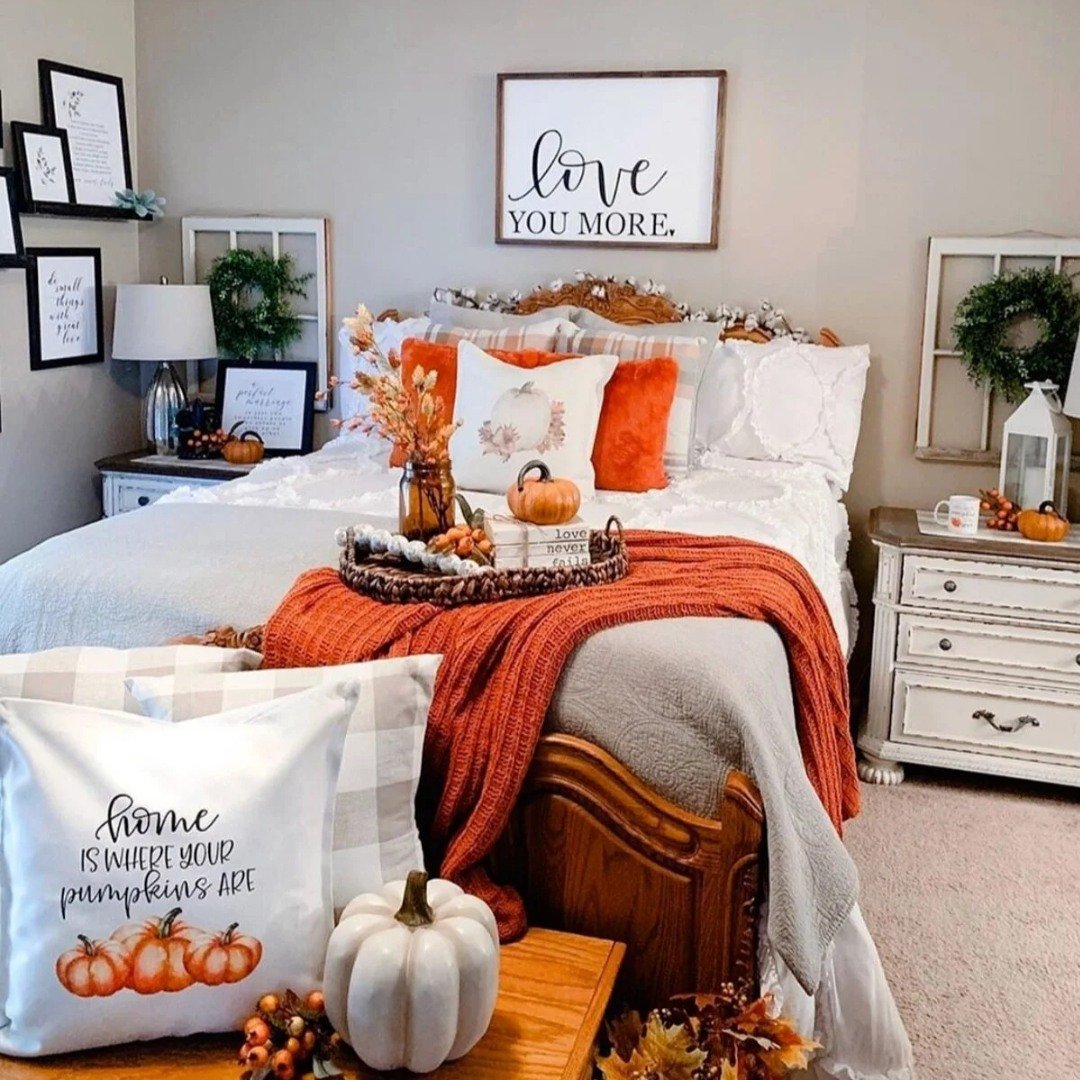 Bedroom Retreat in Pumpkin Spice