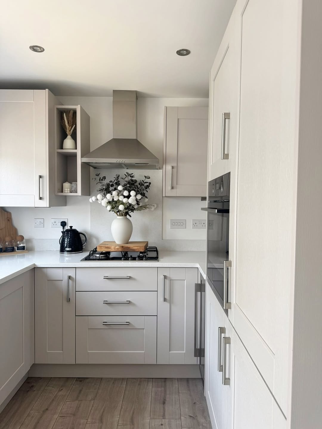 Beige Painted Shaker Cabinetry