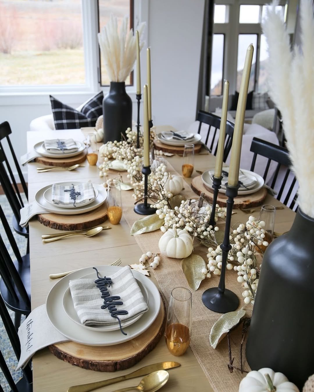 Berry Black Tablescape