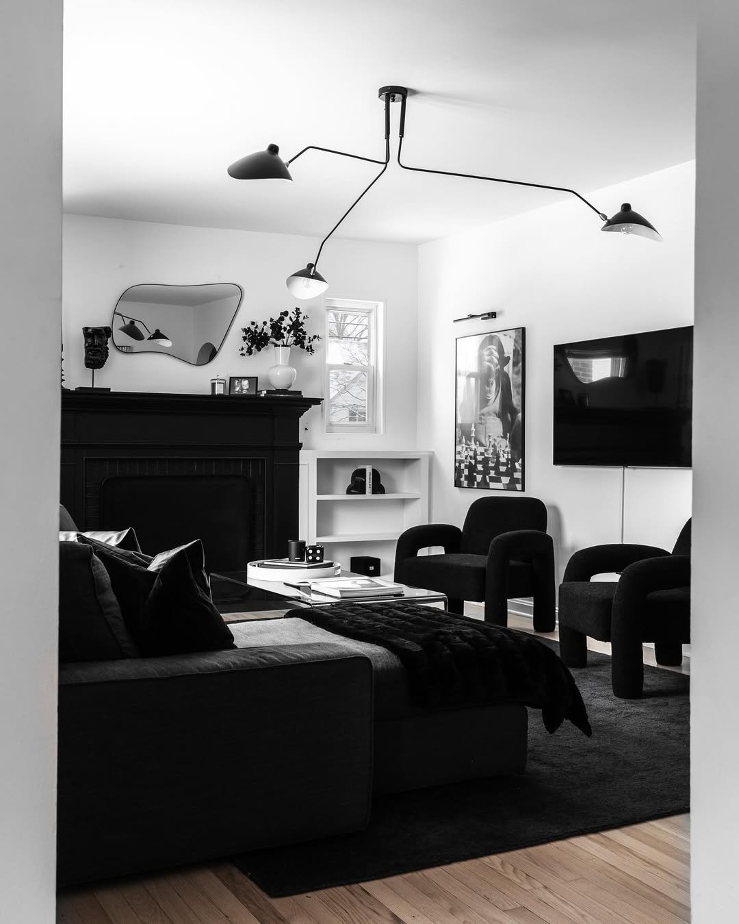 Black and White Gallery Room