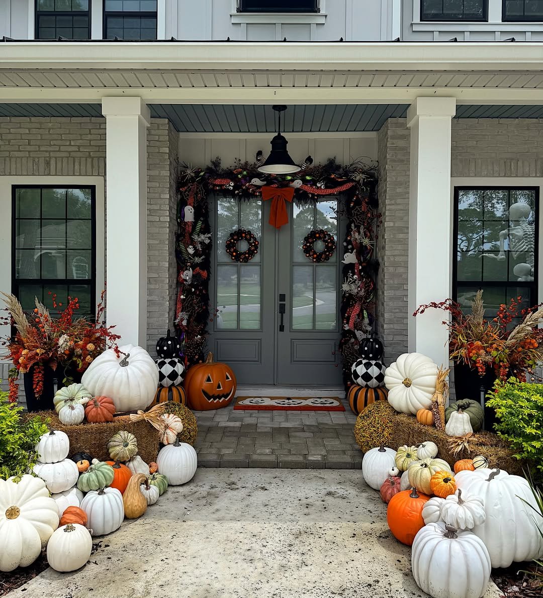Black and White Halloween Decor