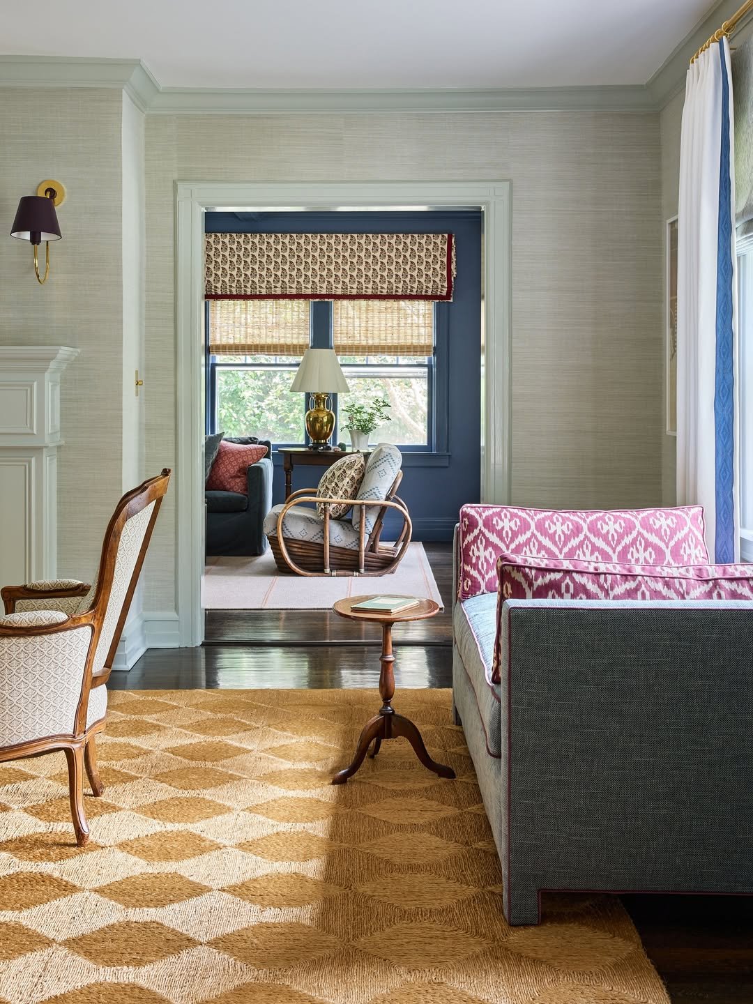 Block-Print Roman Shade