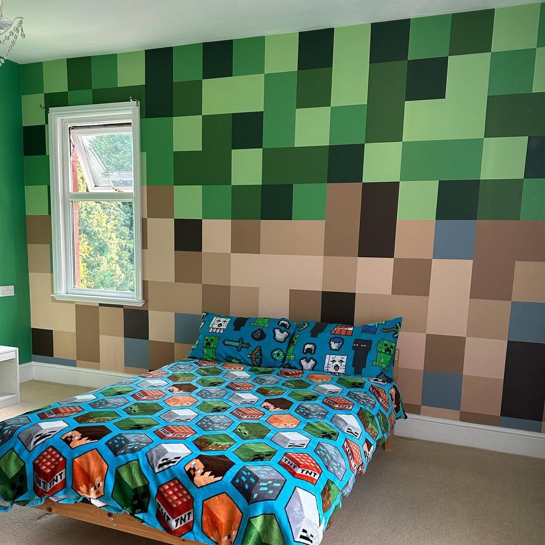 Block Wall in Two Tones