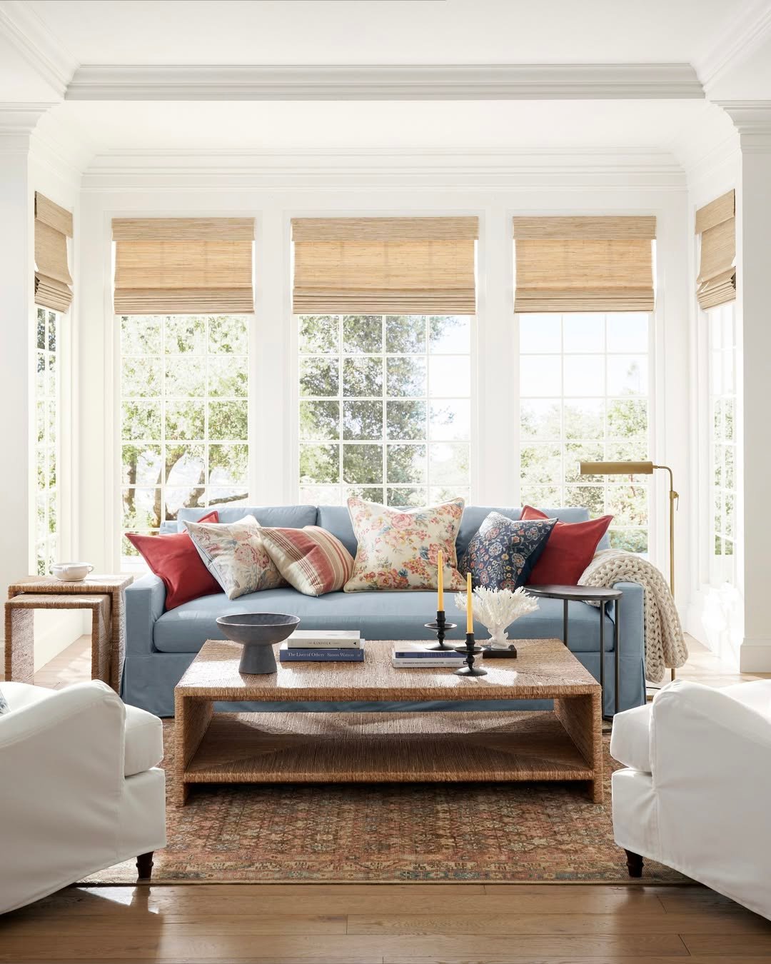 Blue Slipcovered Sunroom