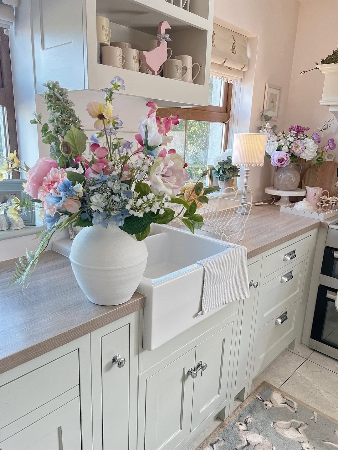 Blush Farmhouse Sink