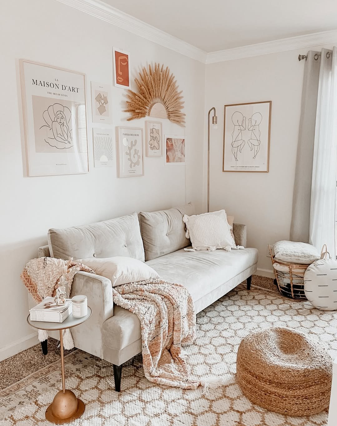 Boho Trellis Cream Rug