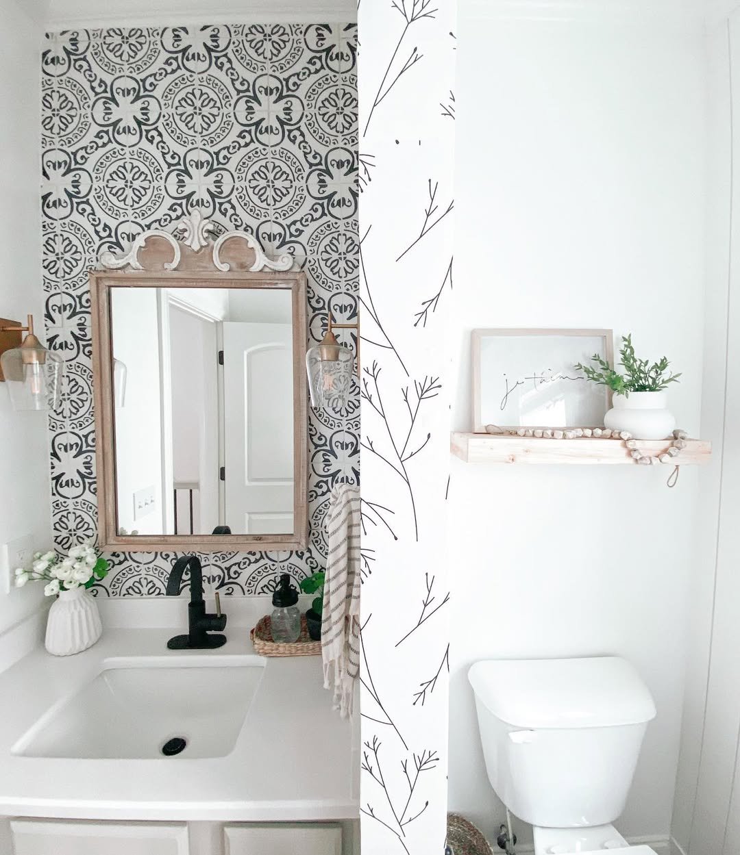 Bold Pattern Light Shelf Styling 6