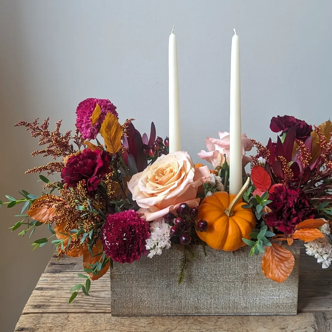 Boxed Candle Centerpiece