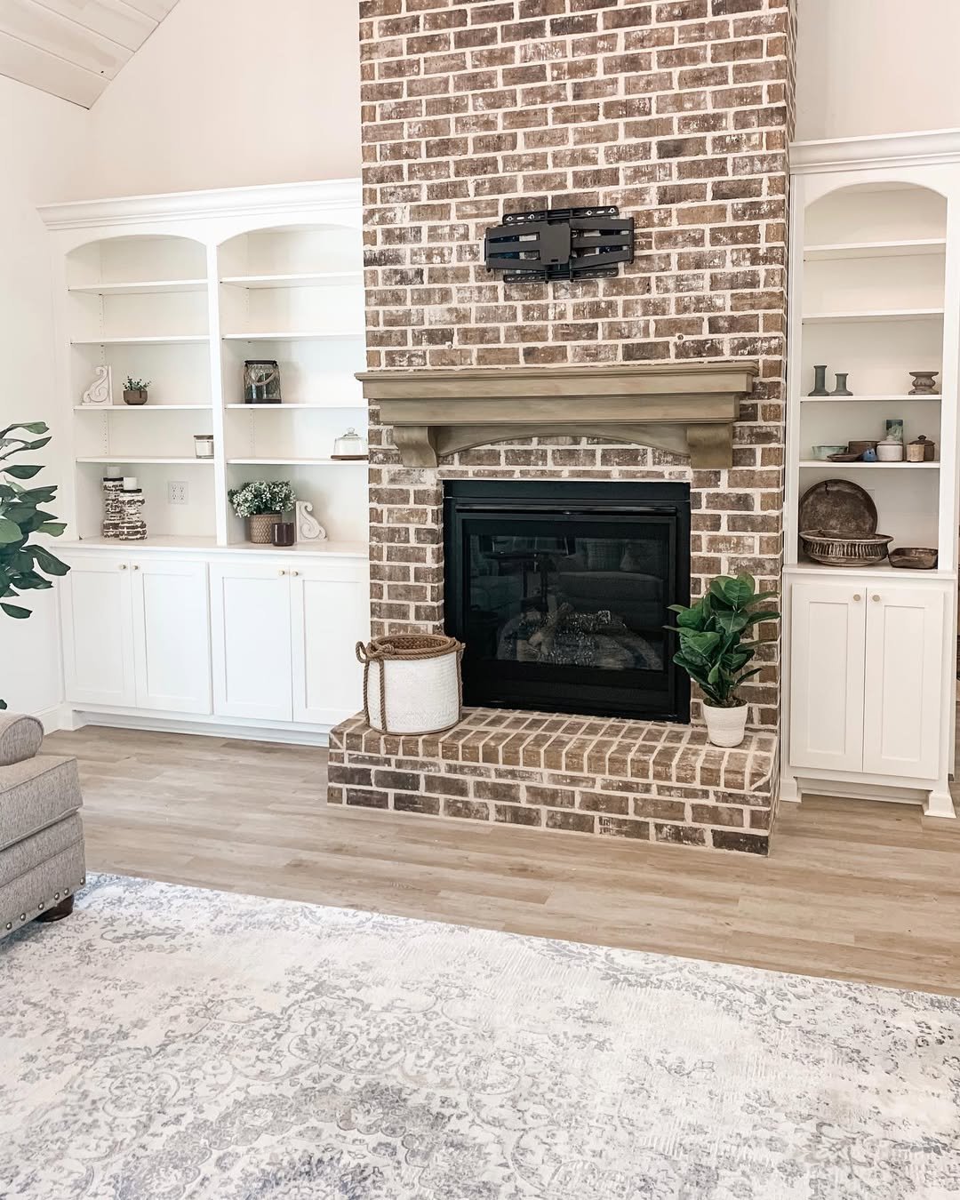 Built-In Brown Brickwork