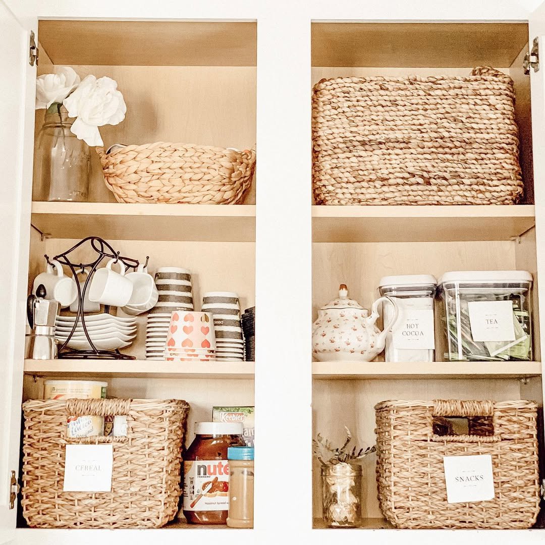 Cabinet with Cozy Baskets