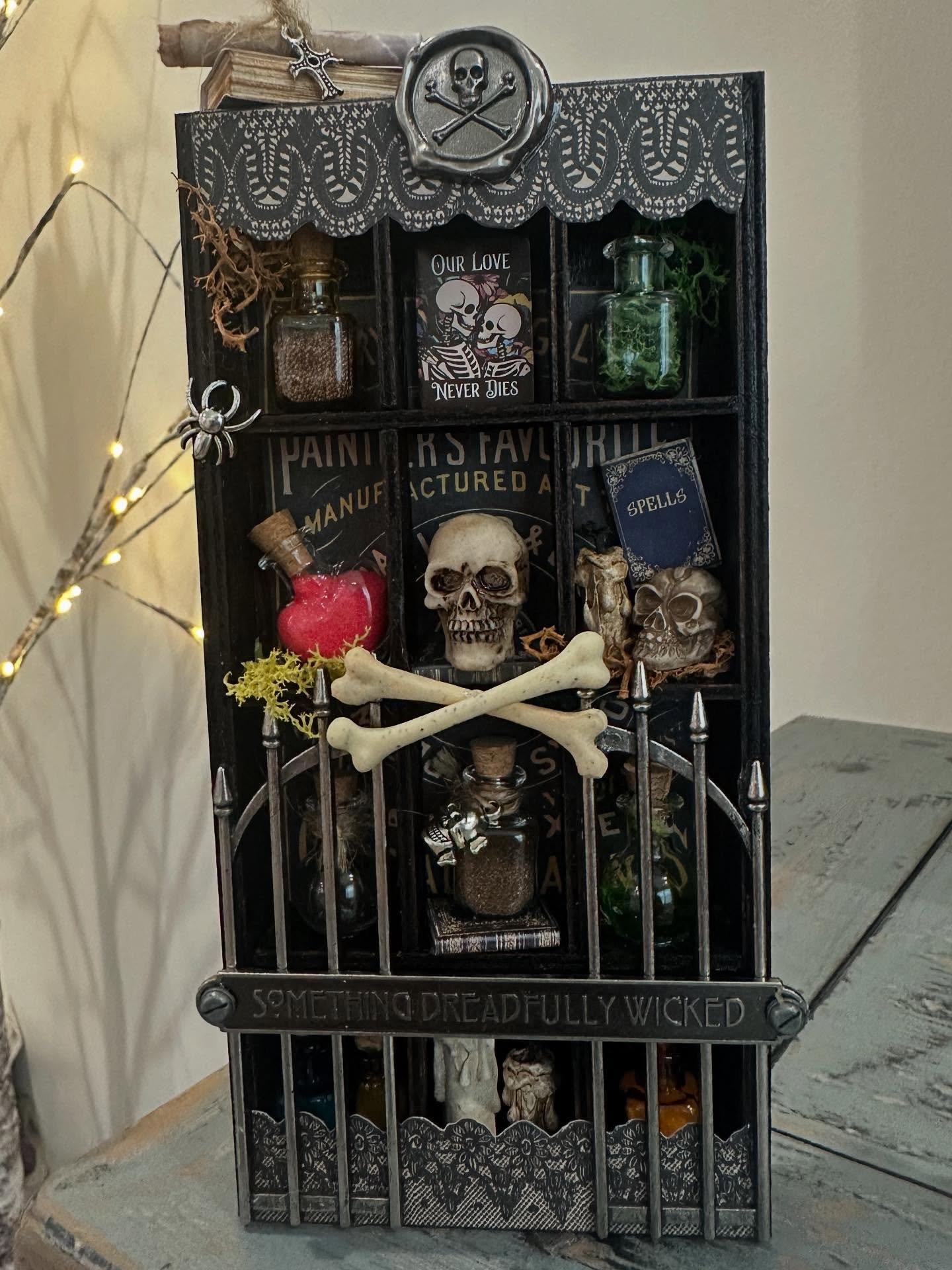 Cage Front Shelf for Controlling a Busy Display