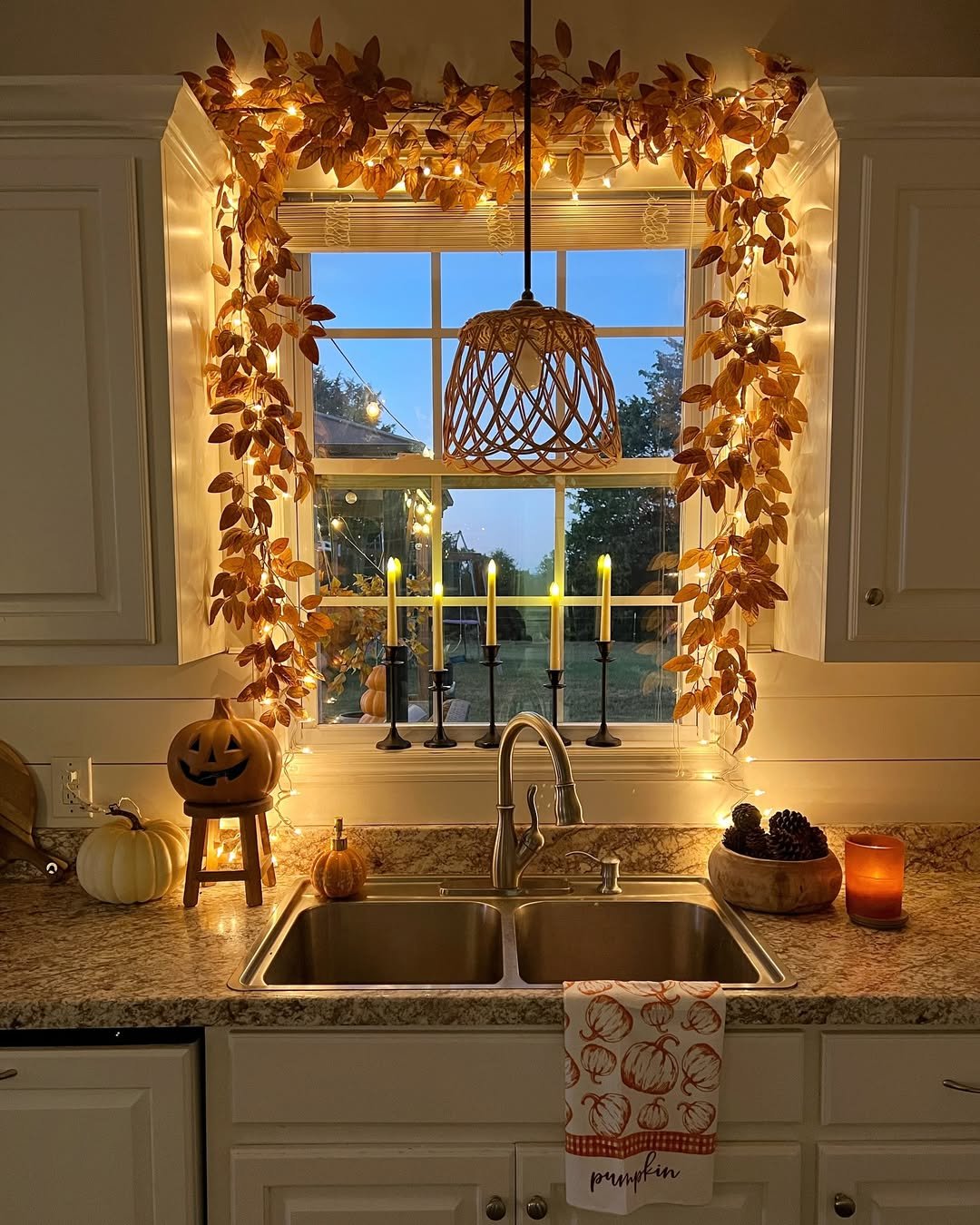 Candlelit Kitchen Decor