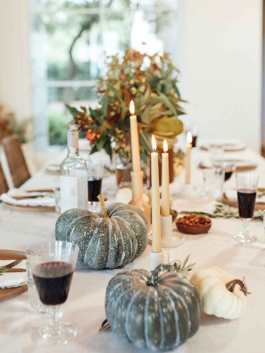 Candlelit Pumpkin Table