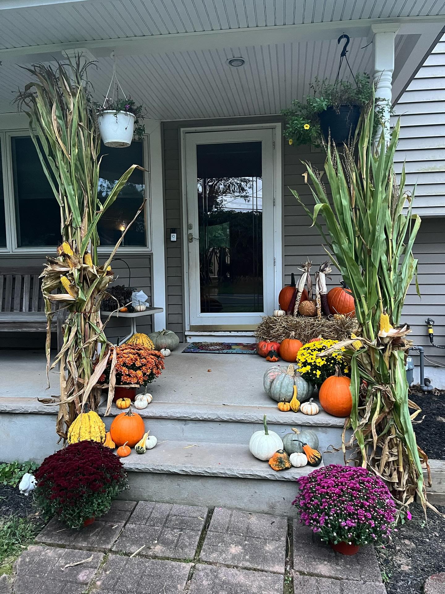 Classic Fall Porch Display
