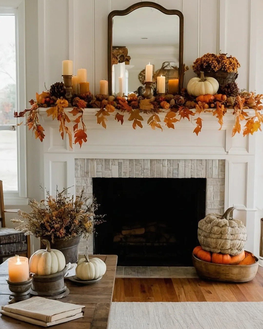 Classic Mantel for Fall