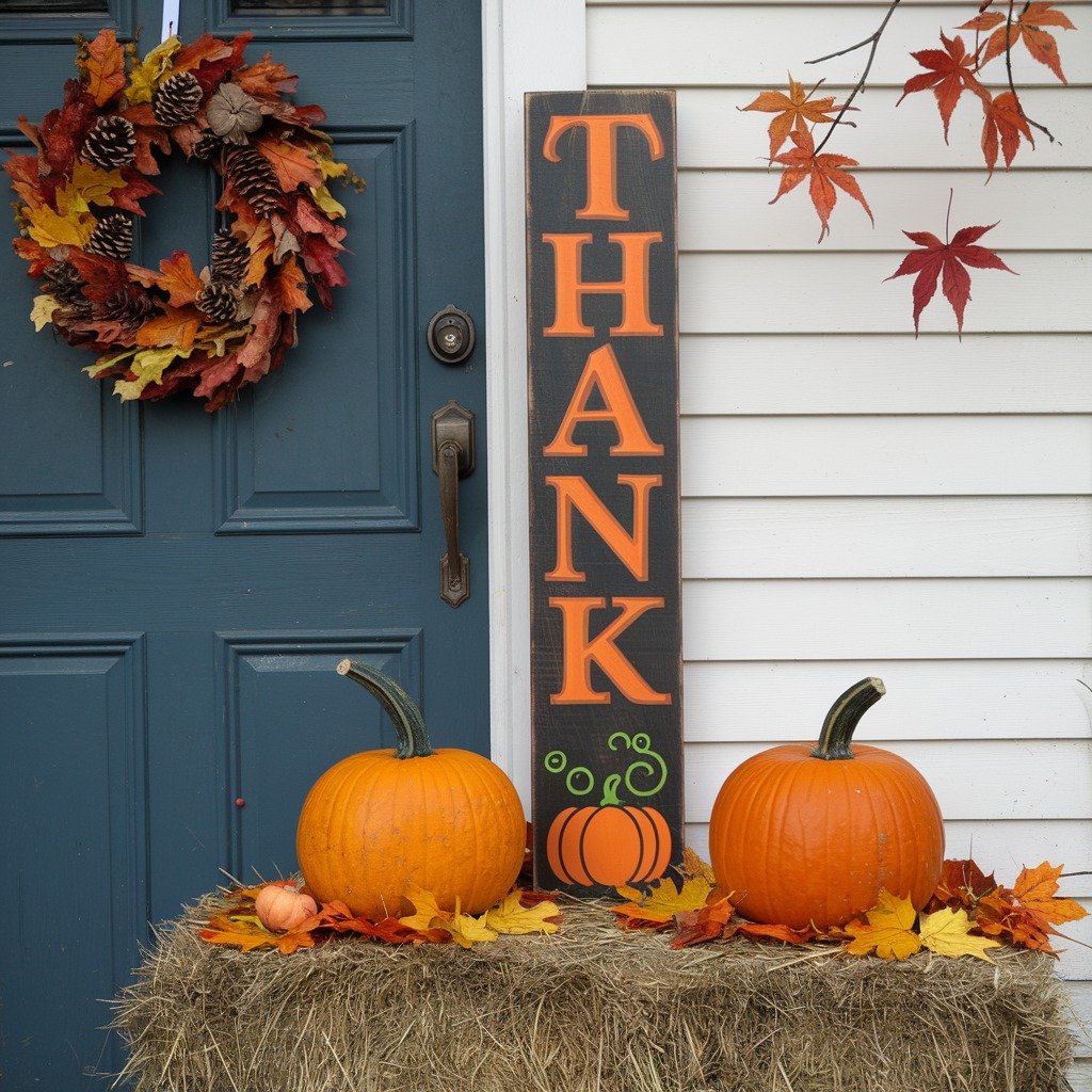 Classic Thanksgiving Front Porch